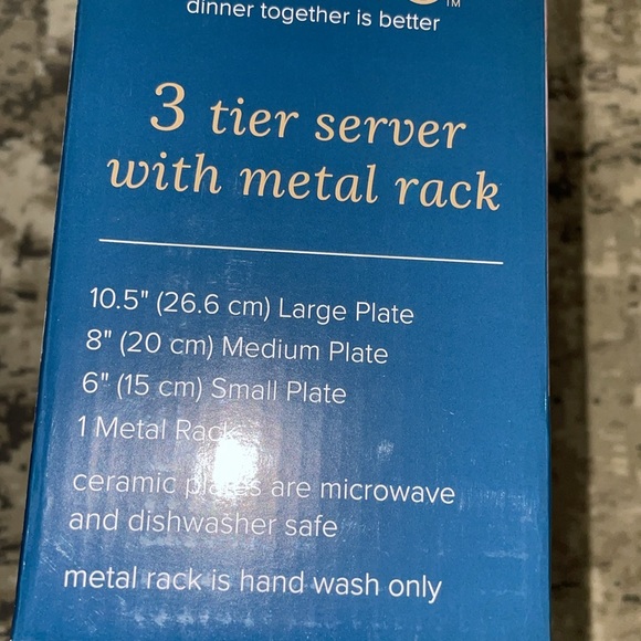 SIMPLE DINING 3 tier server with metal rack - Picture 6 of 6